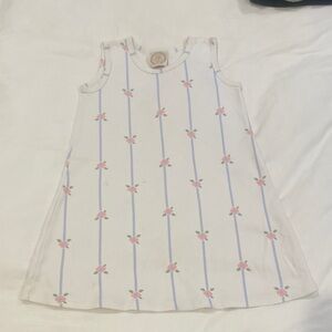 The Beaufort Bonnet Company Sleeveless Polly Play Dress- Savannah Sound Stripe